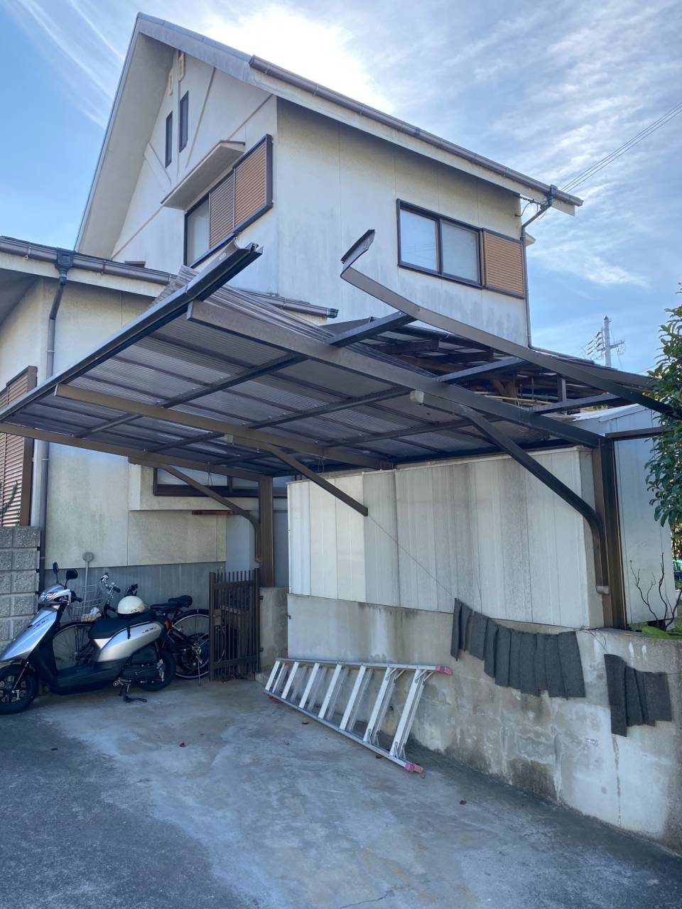 熊取町 カーポート修繕工事